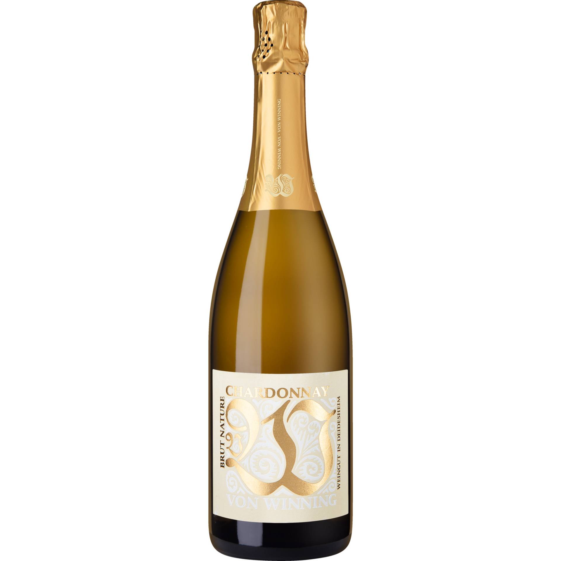 Von Winning Chardonnay Sekt, Brut Nature, Deutscher Sekt, Deutscher Sekt, Schaumwein Von Winning Chardonnay Sekt, Brut Nature, Deutscher Sekt, Deutscher Sekt, Schaumwein von Weingut Von Winning, D - 67146 Deidesheim