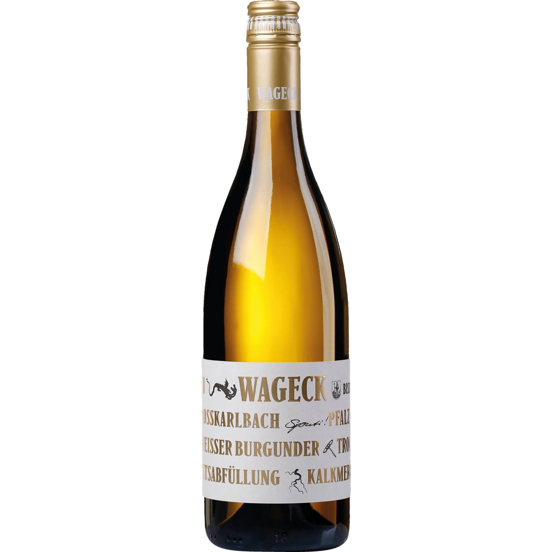 Kalkmergel Weissburgunder, Trocken, Pfalz, Pfalz, 2018, Weißwein Kalkmergel Weissburgunder, Trocken, Pfalz, Pfalz, 2018, Weißwein von Weingut Wageck Pfaffmann, D - 67281 Bissersheim