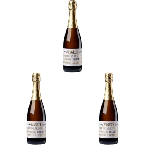 Weingut Wageck Pfaffmann Sekt Cuvée extra brut Sekt (1 x 0.75 l) (Packung mit 3) von Weingut Wageck Pfaffmann