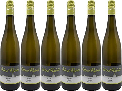 6x Burrweiler Schäwer Riesling trocken 2023 - Weingut Wind-Rabold, Pfalz - Weißwein von Weingut Wind-Rabold