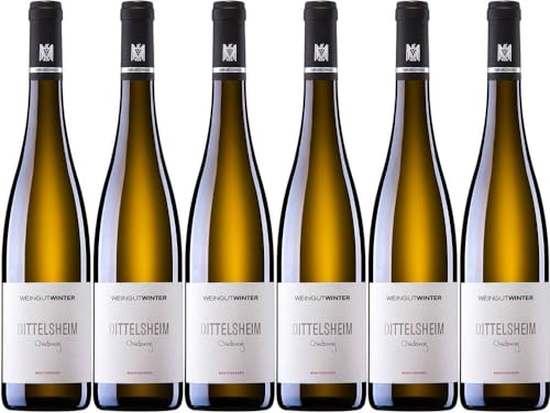 6x VdP. Ortswein Dittelsheim Chardonnay trocken 2021 - Weingut Winter (Rheinhessen), Rheinhessen - Weißwein von Weingut Winter (Rheinhessen)