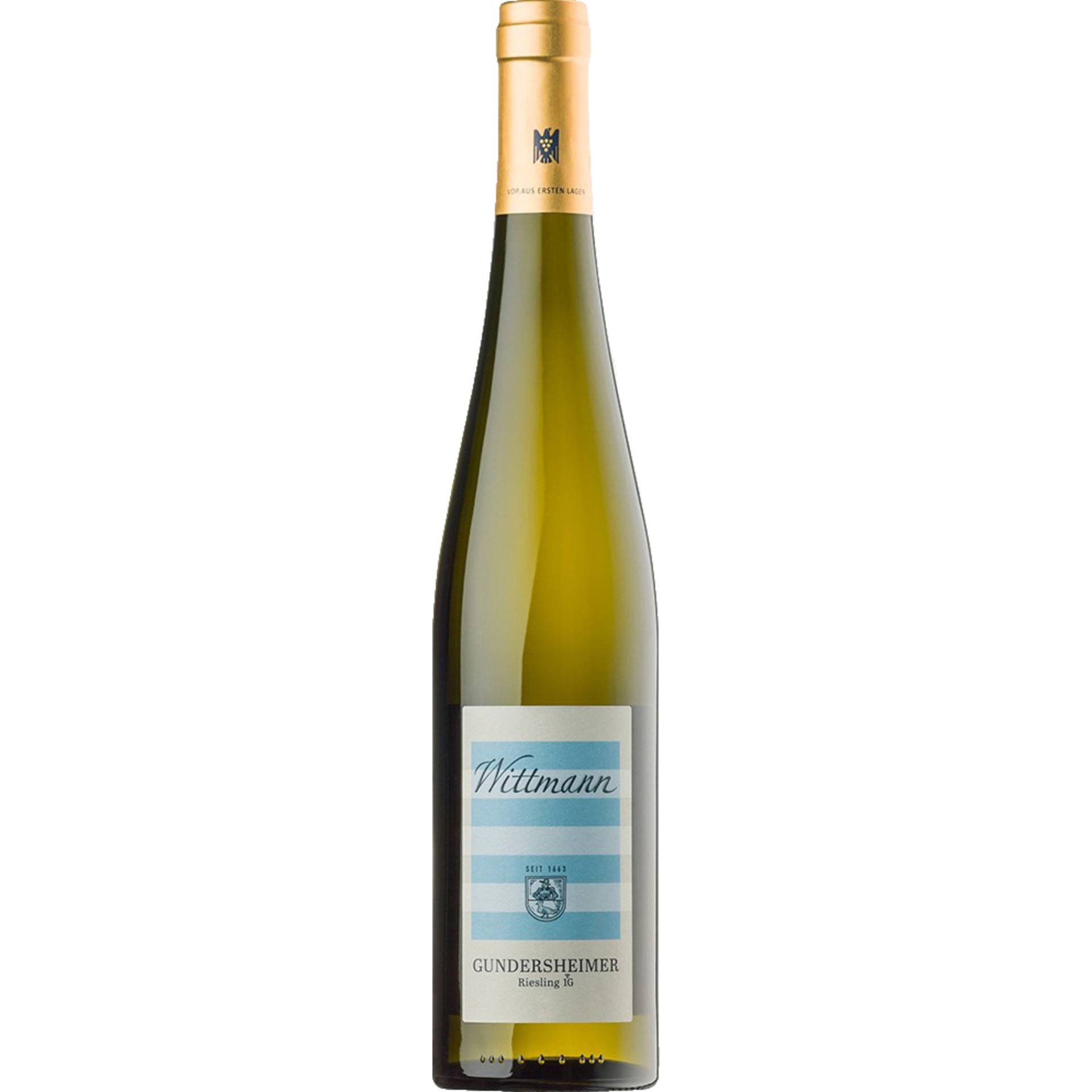 Gundersheimer Riesling Erste Lage, Trocken, Rheinhessen, Rheinhessen, 2023, Weißwein Gundersheimer Riesling Erste Lage, Trocken, Rheinhessen, Rheinhessen, 2023, Weißwein von Weingut Wittmann, D - 67593 Westhofen