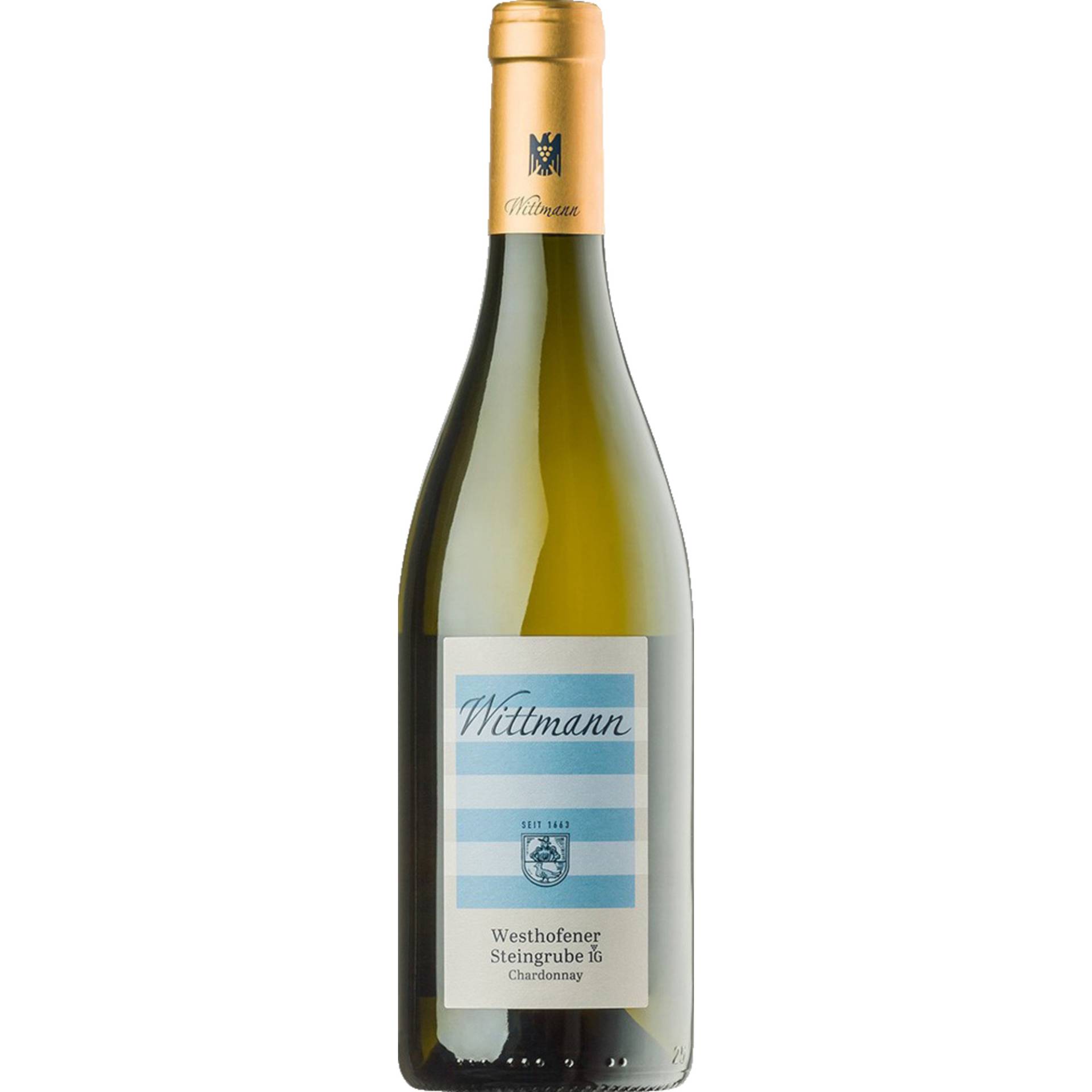 Westhofen Steingrube Chardonnay Erste Lage, Trocken, Rheinhessen, Rheinhessen, 2022, Weißwein Westhofen Steingrube Chardonnay Erste Lage, Trocken, Rheinhessen, Rheinhessen, 2022, Weißwein von Weingut Wittmann, D - 67593 Westhofen