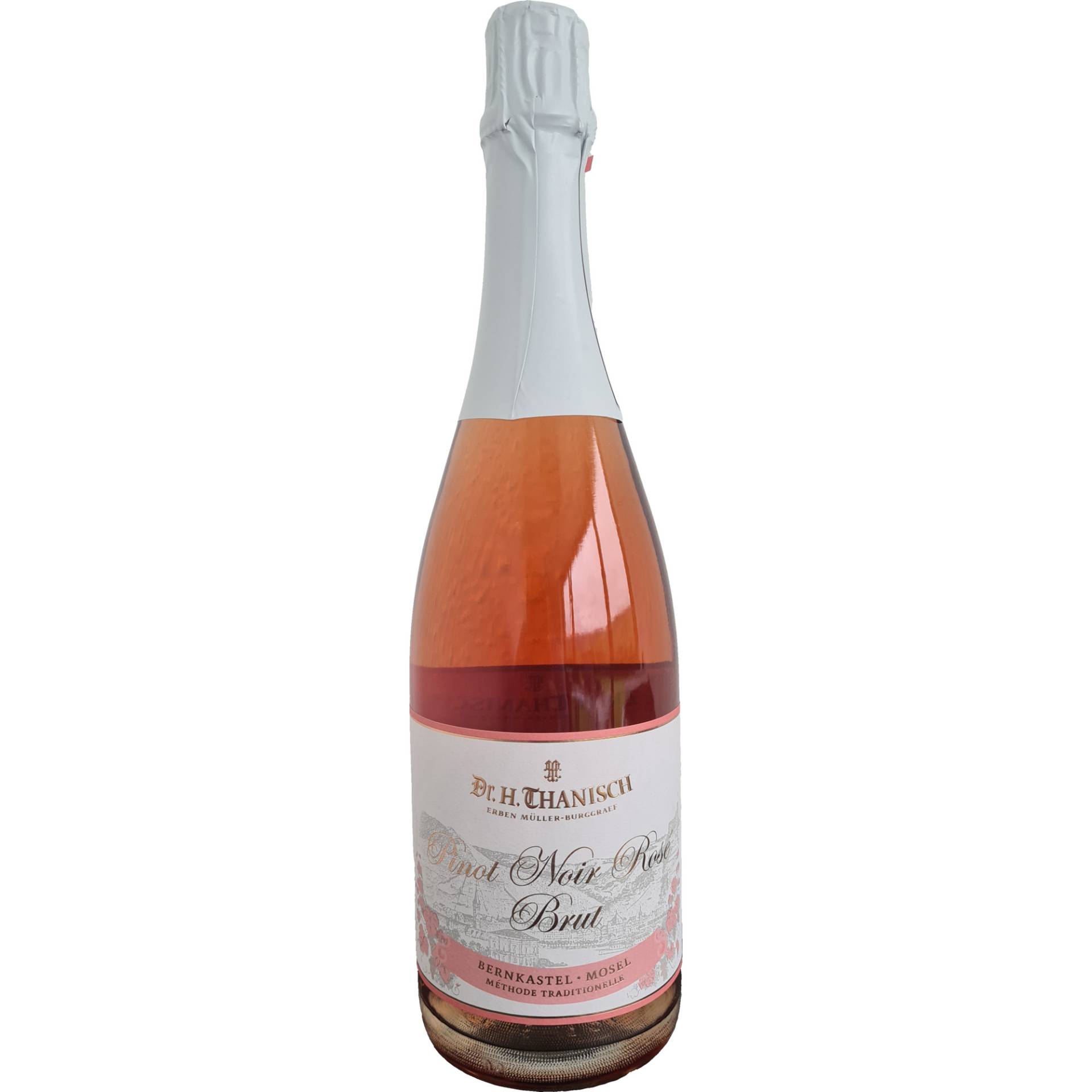 Thanisch Pinot Noir Rosé Sekt, Brut, Mosel, Mosel, 2019, Schaumwein von Weingut Wwe. Dr. Thanisch, Erben Thanisch, D - 54470 Bernkastel-Kues