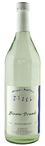 Birnen-Brand 40% in der günstigen 1 Liter Flasche aus vollreifen Birnen mit einem verführerischen Duft von Weingut Zisch,Eichhaus 2a,54518 Minheim