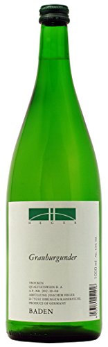 Grauburgunder tr.1-Liter 2023 von Weinhaus Heger (1x1,0l) l), trockener Weißwein aus Baden von Weinhaus Heger