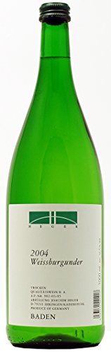 Weissburgunder tr. 1l-Liter 2022 von Weinhaus Heger (1x1,0l), trockener Weisswein aus Baden von Weinhaus Heger