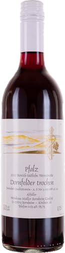 Weinhaus Müller Bornheim 0,75 L Flasche Pfälzer Dornfelder Rotwein trocken 2022 - Qualitäts-Rotwein trocken aus der Pfalz - roter Qualitätswein trocken, Anzahl:18 Flaschen Weinhaus Müller Bornheim 0,75 L Flasche Pfälzer Dornfelder Rotwein trocken 2022 - Qualitäts-Rotwein trocken aus der Pfalz - roter Qualitätswein trocken, Anzahl:18 Flaschen von Weinhaus Müller Bornheim
