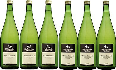 Pfaffenweiler Weinhaus Müller-Thurgau Qualitätswein trocken (6 x 1,0L) von Pfaffenweiler Weinhaus
