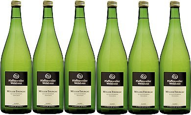 Pfaffenweiler Weinhaus Müller-Thurgau Qualitätswein trocken (6 x 1,0L) von Pfaffenweiler Weinhaus