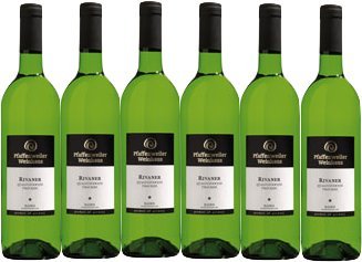 Pfaffenweiler Weinhaus Klassik Rivaner Qualitätswein trocken (6 x 0,75L) von Pfaffenweiler Weinhaus