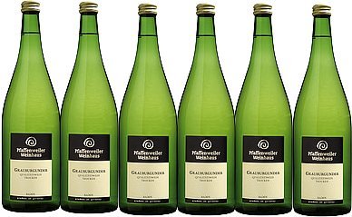 Pfaffenweiler Weinhaus Grauburgunder Qualitätswein trocken (6 x 1,0L) von Pfaffenweiler Weinhaus