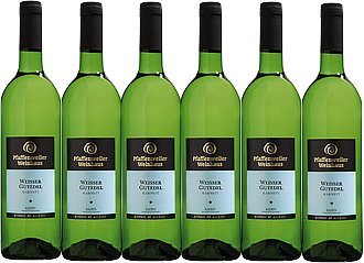 Pfaffenweiler Weinhaus Klassik Weißer Gutedel Kabinett feinherb (6 x 0,75L) von Pfaffenweiler Weinhaus