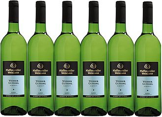 Pfaffenweiler Weinhaus Klassik Weißer Gutedel Kabinett feinherb (6 x 0,75L) von Pfaffenweiler Weinhaus