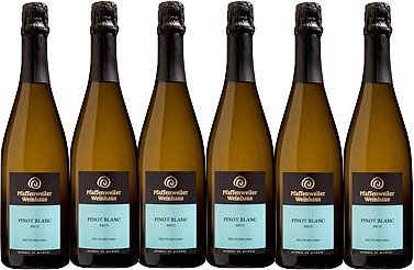 Pfaffenweiler Weinhaus Pinot Blanc Sekt Brut (6 x 0,75L) von Pfaffenweiler Weinhaus