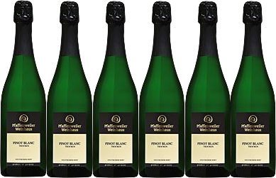 Pfaffenweiler Weinhaus Pinot Blanc Sekt trocken (6 x 0,75L) von Pfaffenweiler Weinhaus