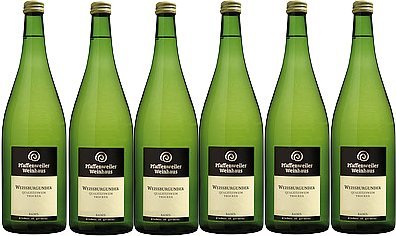 Pfaffenweiler Weinhaus Weißburgunder Qualitätswein trocken (6 x 1,0L) von Pfaffenweiler Weinhaus