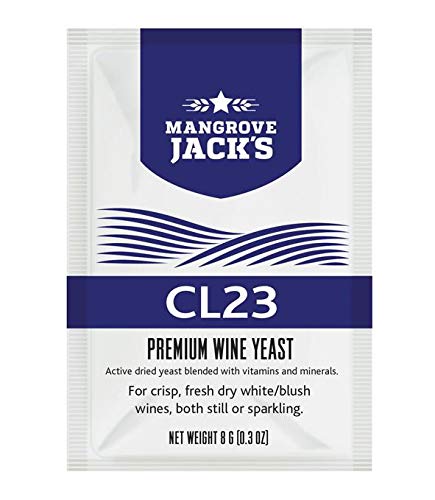 Weinhefe - Mangrove Jack's CL23-8g/25L Trocken Hefe für fruchtige Weiß & Blush Landweine Weinhefe - Mangrove Jack's CL23-8g/25L Trocken Hefe für fruchtige Weiß & Blush Landweine von Weinhefe - Mangrove Jack's