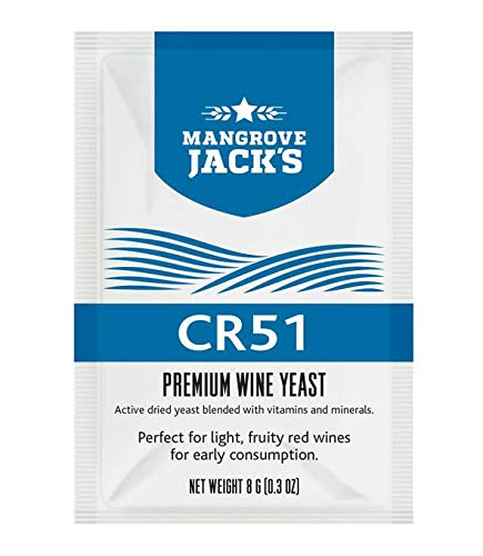 Weinhefe - Mangrove Jack's CR51-8g/25L Trockenhefe für Beaujolais-Weine Weinhefe - Mangrove Jack's CR51-8g/25L Trockenhefe für Beaujolais-Weine von Weinhefe - Mangrove Jack's