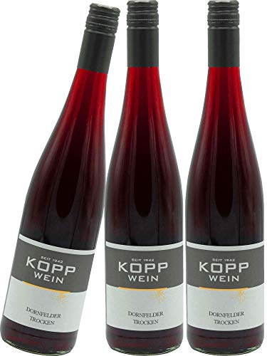 3 Flaschen 2020er Dornfelder Rotwein trocken Deutscher Qualitätswein 0,75l, direkt vom Erzeuger: Weingut Kopp in Ranschbach 3 Flaschen 2020er Dornfelder Rotwein trocken Deutscher Qualitätswein 0,75l, direkt vom Erzeuger: Weingut Kopp in Ranschbach von Weinkellerei Kopp
