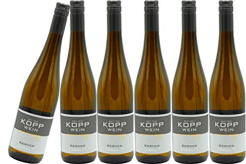 6 Flaschen 2019er Kerner Spätlese Weißwein lieblich 0,75l, direkt vom Erzeuger: Weingut Kopp in Ranschbach von Weinkellerei Kopp