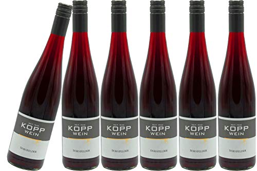 6 Flaschen 2020er Dornfelder Rotwein lieblich Deutscher Qualitätswein 0,75l, direkt vom Erzeuger: Weingut Kopp in Ranschbach von Weinkellerei Kopp