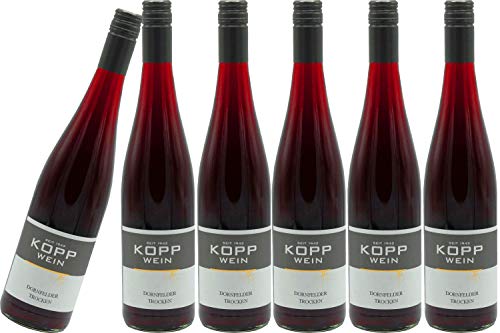6 Flaschen 2022er Dornfelder Rotwein trocken Deutscher Qualitätswein 0,75l, direkt vom Erzeuger: Weingut Kopp in Ranschbach von Weinkellerei Kopp
