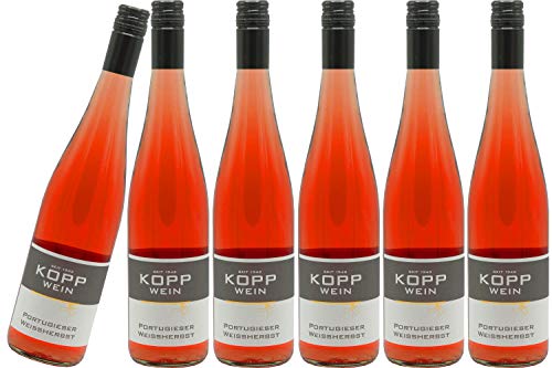 6 Flaschen 2022er Portugieser Rosè lieblich Deutscher Qualitätswein 0,75l, direkt vom Erzeuger: Weingut Kopp in Ranschbach von Weinkellerei Kopp