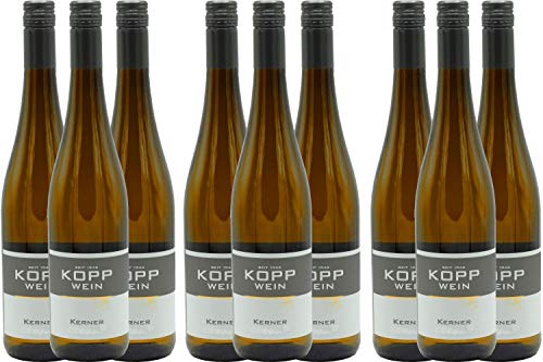 9 Flaschen 2019er Kerner Spätlese Weißwein lieblich 0,75l, direkt vom Erzeuger: Weingut Kopp in Ranschbach von Weinkellerei Kopp
