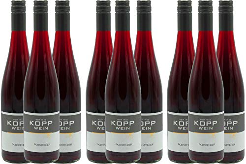 9 Flaschen 2020er Dornfelder Rotwein lieblich Deutscher Qualitätswein 0,75l, direkt vom Erzeuger: Weingut Kopp in Ranschbach von Weinkellerei Kopp