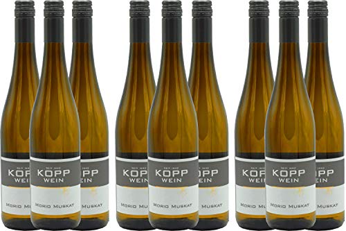 9 Flaschen 2021er Morio-Muskat Weißwein lieblich 0,75l, direkt vom Erzeuger: Weingut Kopp in Ranschbach von Weinkellerei Kopp