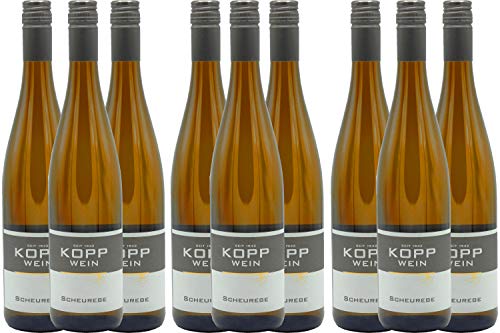9 Flaschen 2021er Scheurebe Weißwein lieblich 0,75l, direkt vom Erzeuger: Weingut Kopp in Ranschbach von Weinkellerei Kopp