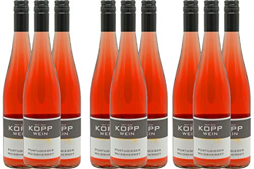 9 Flaschen 2022er Portugieser Rosè lieblich Deutscher Qualitätswein 0,75l, direkt vom Erzeuger: Weingut Kopp in Ranschbach von Weinkellerei Kopp