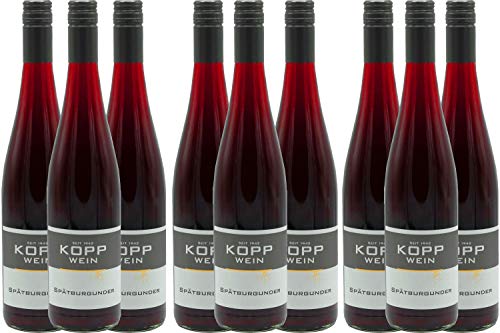 9 Flaschen 2022er Spätburgunder Rotwein trocken Deutscher Prädikatswein 0,75l, direkt vom Erzeuger: Weingut Kopp in Ranschbach 9 Flaschen 2022er Spätburgunder Rotwein trocken Deutscher Prädikatswein 0,75l, direkt vom Erzeuger: Weingut Kopp in Ranschbach von Weinkellerei Kopp