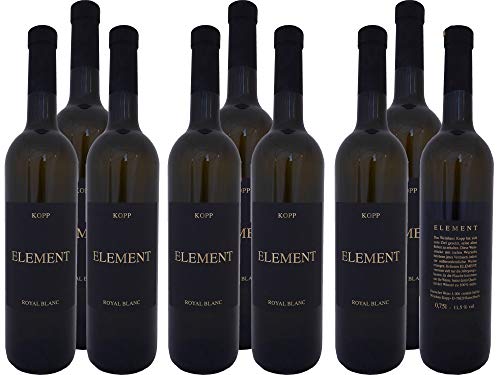 9 Flaschen Element Royal Blanc trocken 0,75l, direkt vom Erzeuger: Weingut Kopp in Ranschbach von Weinkellerei Kopp