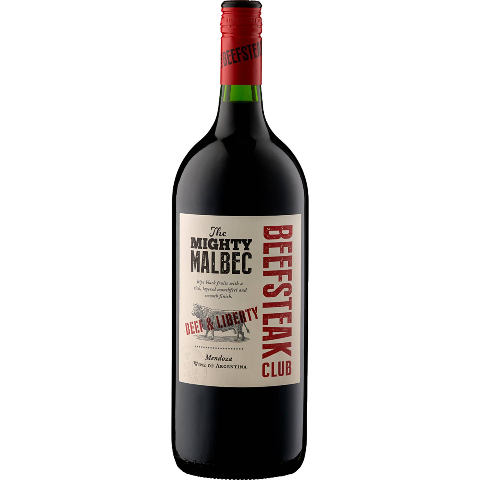 Beefsteak Club The Mighty Malbec, Mendoza, Magnum, Mendoza, 2021, Rotwein Beefsteak Club The Mighty Malbec, Mendoza, Magnum, Mendoza, 2021, Rotwein von Weinkontor Freund GmbH, D- 33829 Borgholzhausen