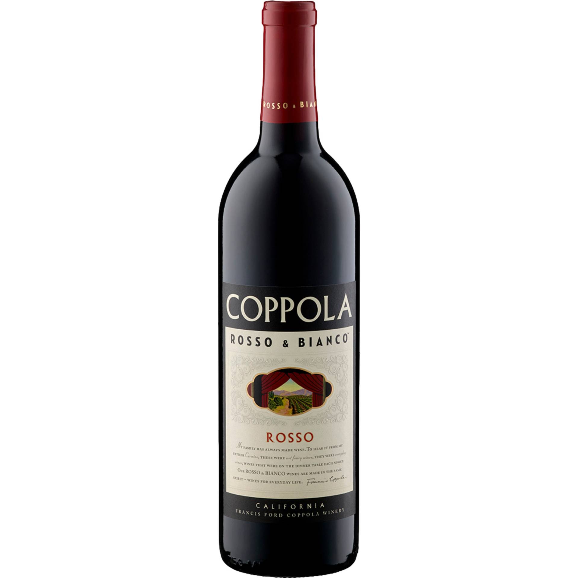 Coppola Rosso & Bianco Rosso, California, Kalifornien, Rotwein von Weinkontor Freund GmbH, D- 33829 Borgholzhausen