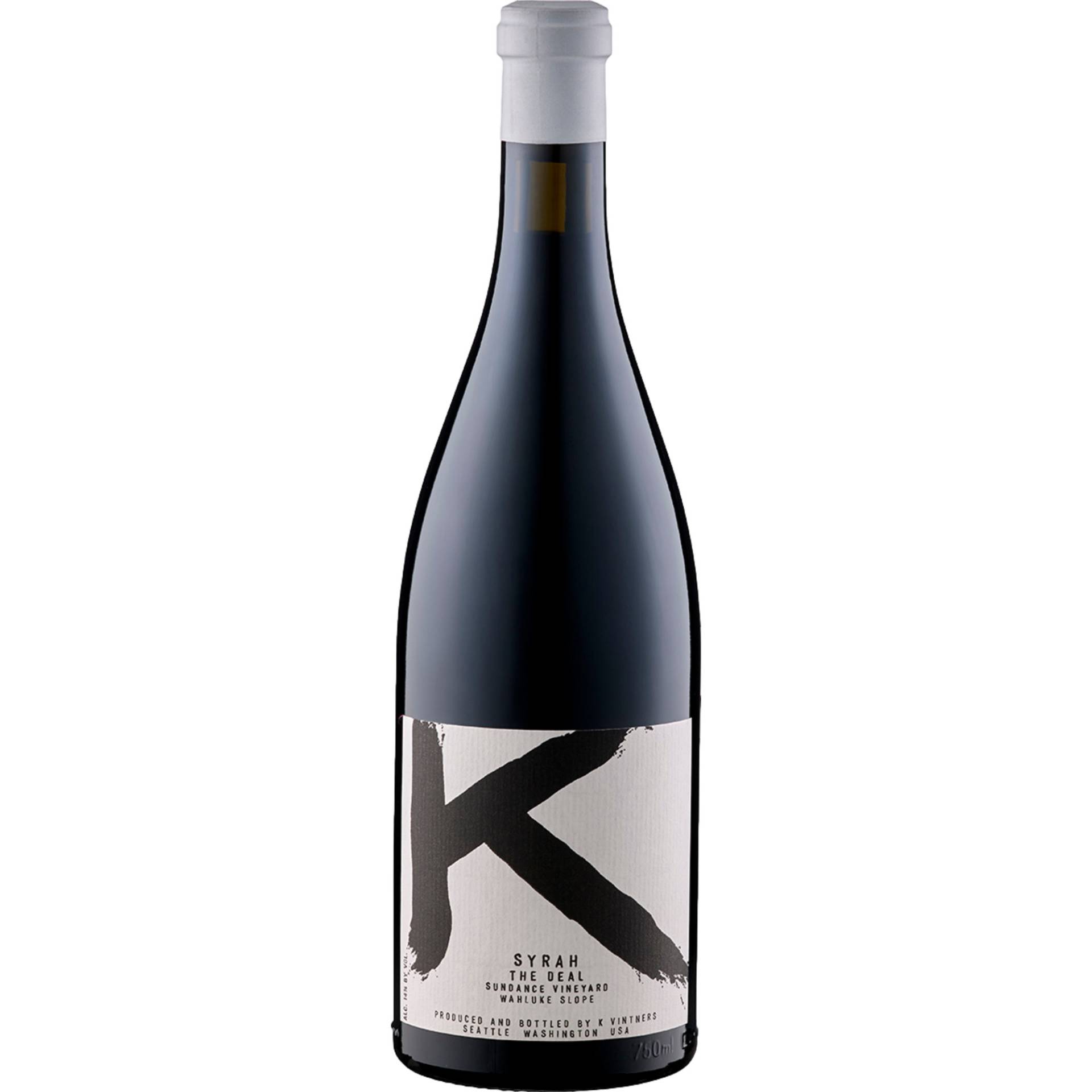 K The Deal Syrah, Wahluke Slope, Washington, Washington, 2016, Rotwein von Weinkontor Freund GmbH, D- 33829 Borgholzhausen