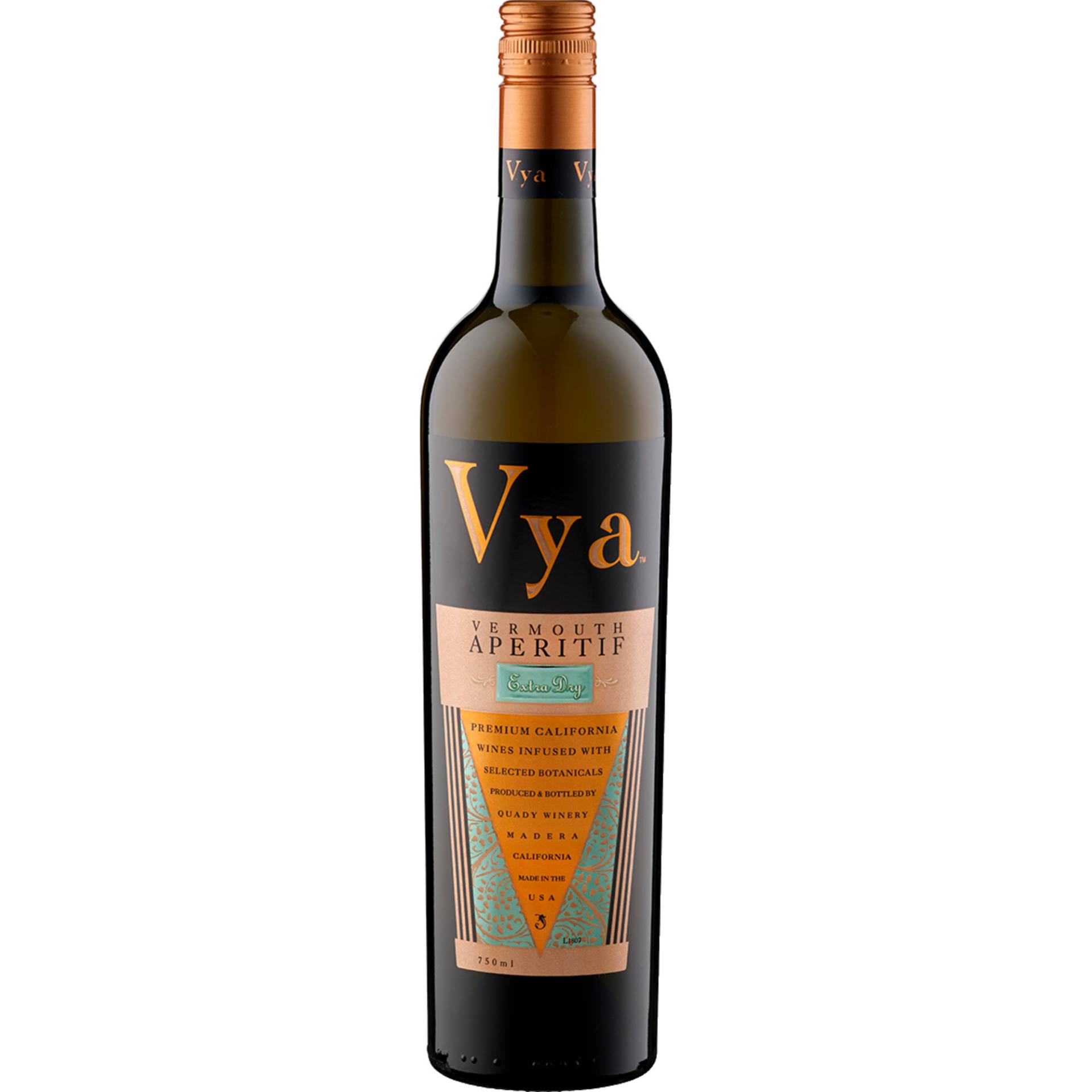 Quady Vya Vermouth, Extra Dry, California, Kalifornien, Spirituosen von Weinkontor Freund GmbH, D- 33829 Borgholzhausen