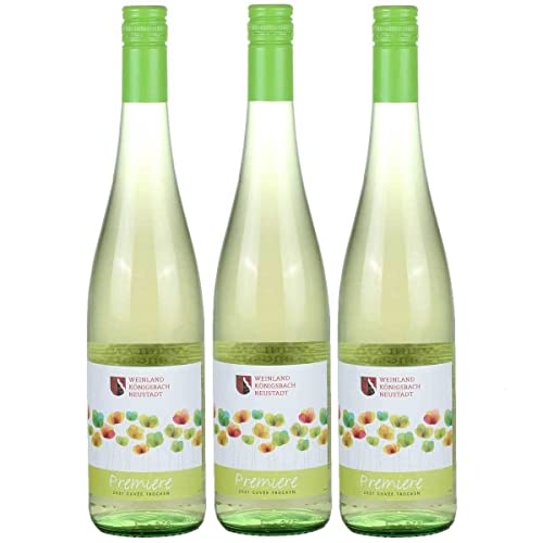 3 Flaschen Weinland Königsbach Neustadt Weißwein Cuvée Trocken 12,5% vol. 0,75l von Weinland Königsbach - Neustadt GmbH