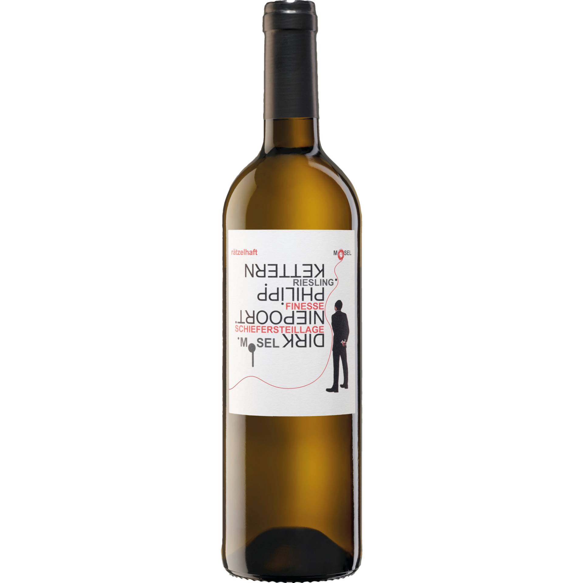 Rätzelhaft Weiss, Trocken, Mosel, Mosel, 2018, Weißwein von Weinmanufaktur Fio GmbH, D - 54498 Piesport