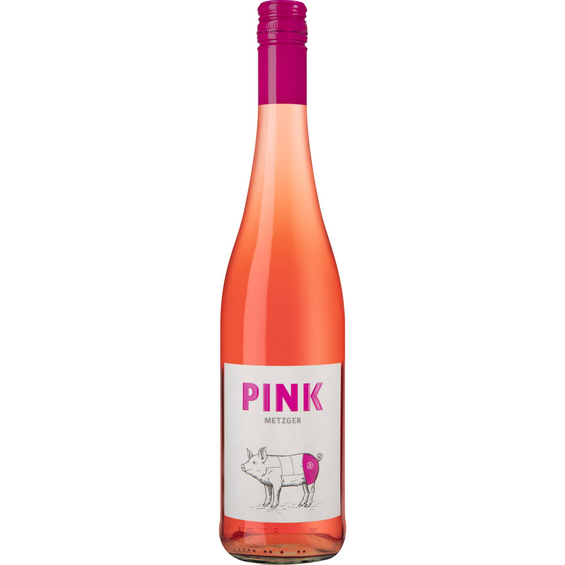 Pink Rosé, Feinherb, Pfalz, Pfalz, 2023, Roséwein Pink Rosé, Feinherb, Pfalz, Pfalz, 2023, Roséwein von Weinmanufaktur Metzger, Langgasse 32-34, D - 67269 Grünstadt-Asselheim