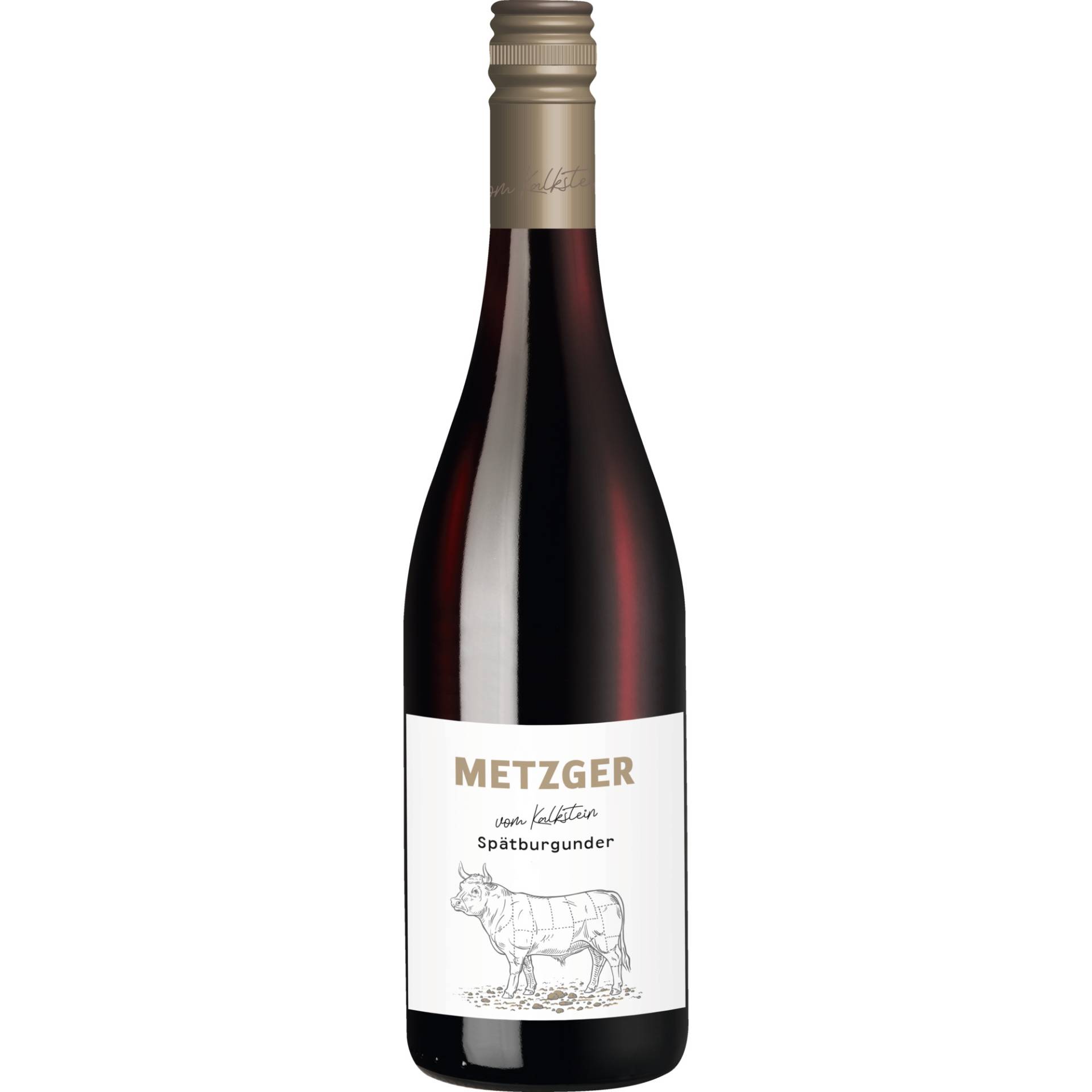 Vom Kalkstein Spätburgunder, Trocken, Pfalz, Pfalz, 2021, Rotwein Vom Kalkstein Spätburgunder, Trocken, Pfalz, Pfalz, 2021, Rotwein von Weinmanufaktur Uli Metzger, Langgasse 32-34, D - 67269 Grünstadt-Asselheim