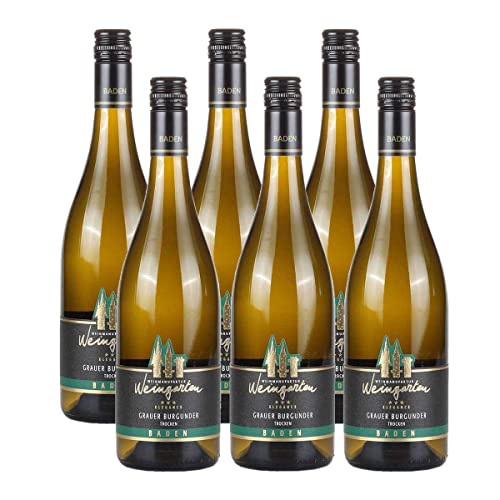 6 Flaschen Weinmanufaktur Weingarten Grauer Burgunder Elegance 12,5% vol. 0,75l 6 von Weinmanufaktur Weingarten