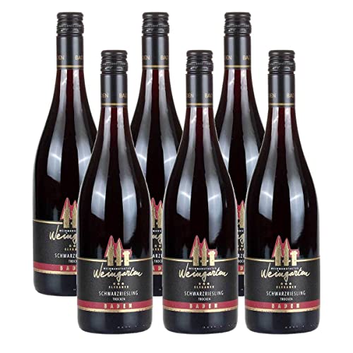 6 Flaschen Weinmanufaktur Weingarten Schwarzriesling Elegance Rotwein 12,5% vol. 0,75l 6 Flaschen Weinmanufaktur Weingarten Schwarzriesling Elegance Rotwein 12,5% vol. 0,75l von Weinmanufaktur Weingarten