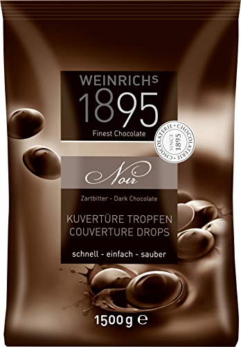 Weinrichs Backdeko Zartbitterschokolade Tropfen Kuvertüre 1500g von Ludwig Weinrich GmbH & Co. KG