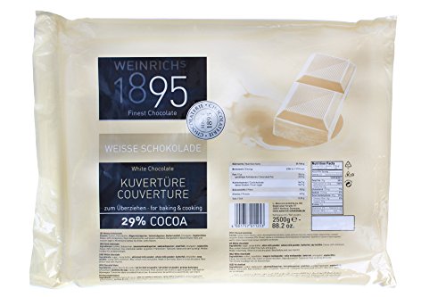 Weinrichs - Weiße Kuvertüre Schokolade Backzutat - 2,5 kg von KDJMDL
