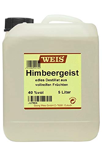 Elztalbrennerei Georg Weis Himbeergeist 40% 5,0 Liter Kanister von Weis