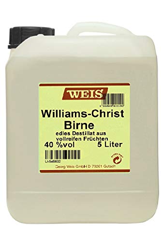 Elztalbrennerei Georg Weis Williams-Christ-Birne 40% 5,0 Liter Kanister von Weis