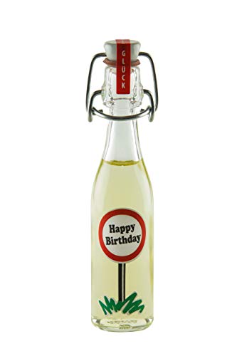 Weisenbach - Viel Glück! - Motiv: "Happy Birthday" - 40ml Bügelverschlussflasche - Birnen-Likör 16% vol. Weisenbach - Viel Glück! - Motiv: "Happy Birthday" - 40ml Bügelverschlussflasche - Birnen-Likör 16% vol. von Weisenbach